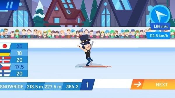 滑雪跳跃挑战最新版(ski jump challenge)3